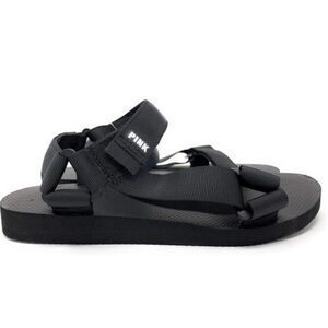 Victoria's Secret PINK Festival Sandals Size Large Womens 9/10 Black